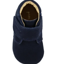 Pom Pom Skindfutter - Beginners Velcro - Navy Suede