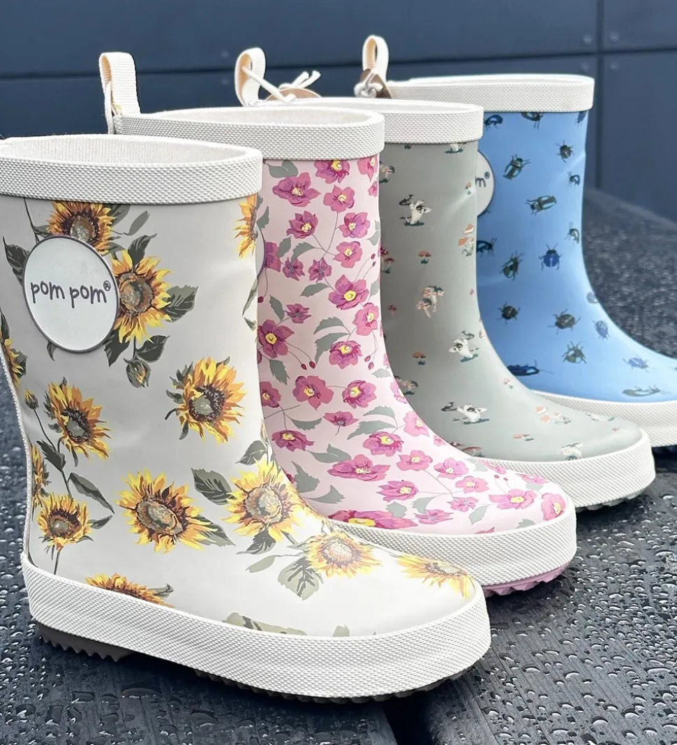 PomPom Gummistøvler - Beetle