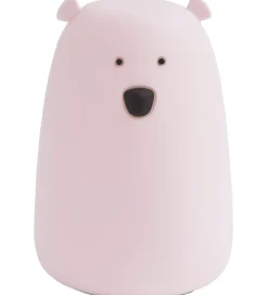Rabbit & Friends Lampe - Bjørn - 10,7x16 cm - Rosa