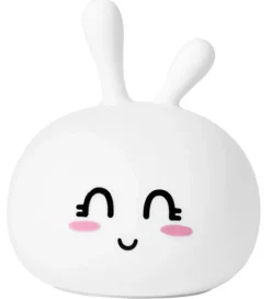 Rabbit & Friends Lampe - Kanin - Happy - 11,6x14,1 cm - Hvid