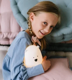 Rabbit & Friends Lampe - Stor Bjørn m. Fjernbetjening - 11x17 cm