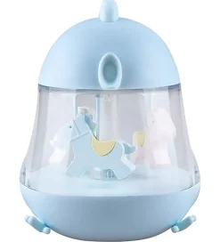 Rabbit & Friends Lampe - 16x13 cm - Karrusel m. Musik - Blå