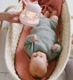 Rabbit & Friends Lampe - 16x13 cm - Karrusel m. Musik - Rosa