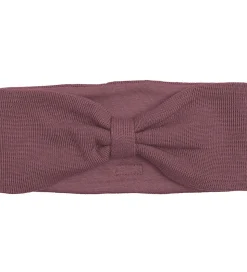 Racing Kids Pandebånd - Uld/Bomuld - Dusty Heather m. Sløjfe