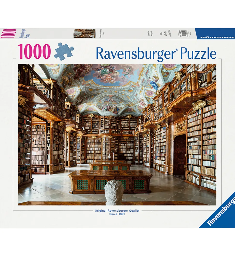 Ravensburger Puslespil - 1000 Brikker - Library at St. Florian M