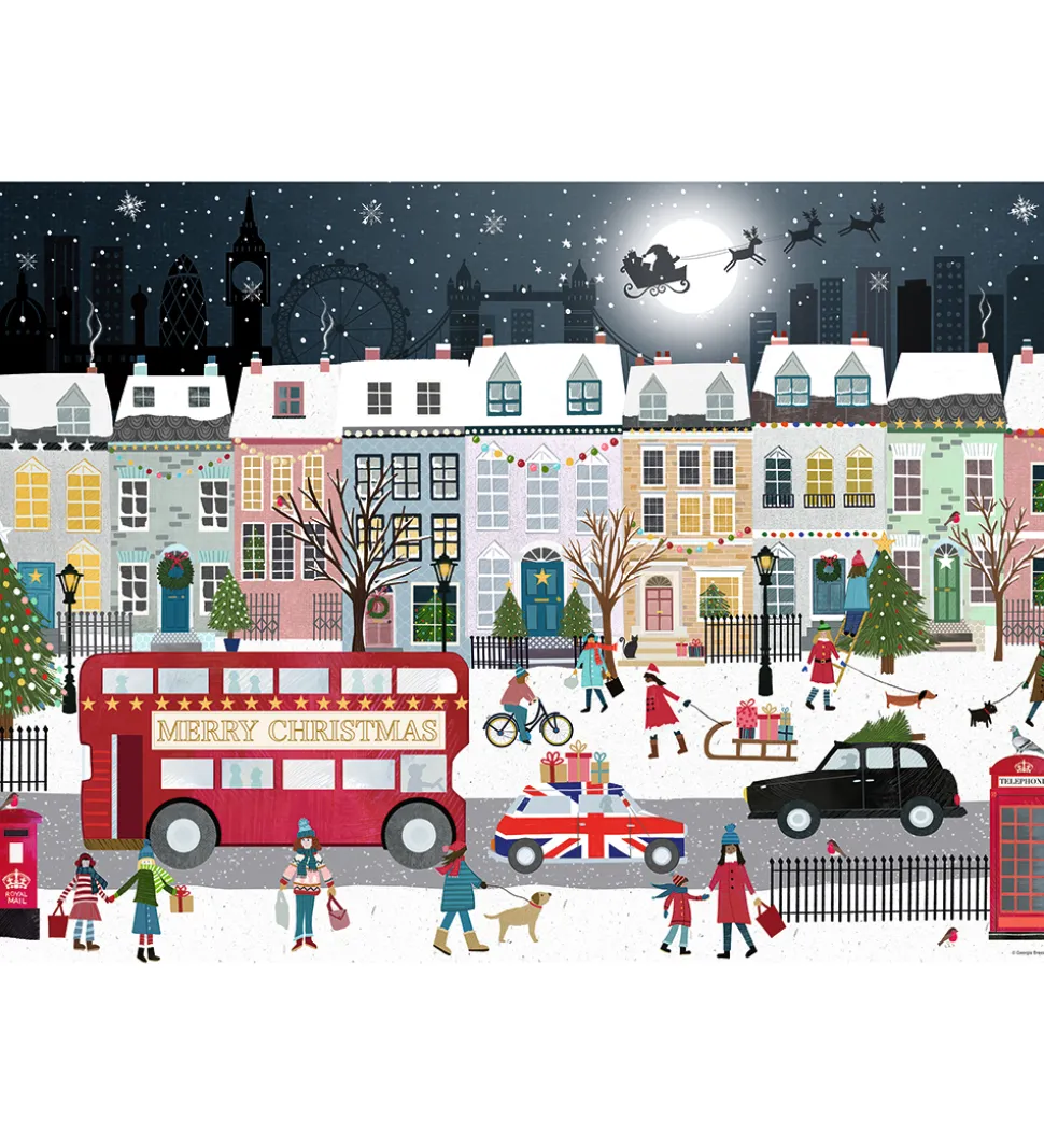 Ravensburger Puslespil - 1000 Brikker - London's Christmas Spiri