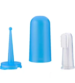 Reer Fingertandbørste m. Opbevaringsboks - Turkis