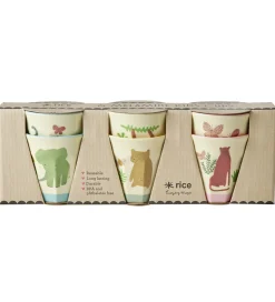 Rice Kopper - Melamin - 6 stk. - 160 ml - Creme/Sweet Jungle