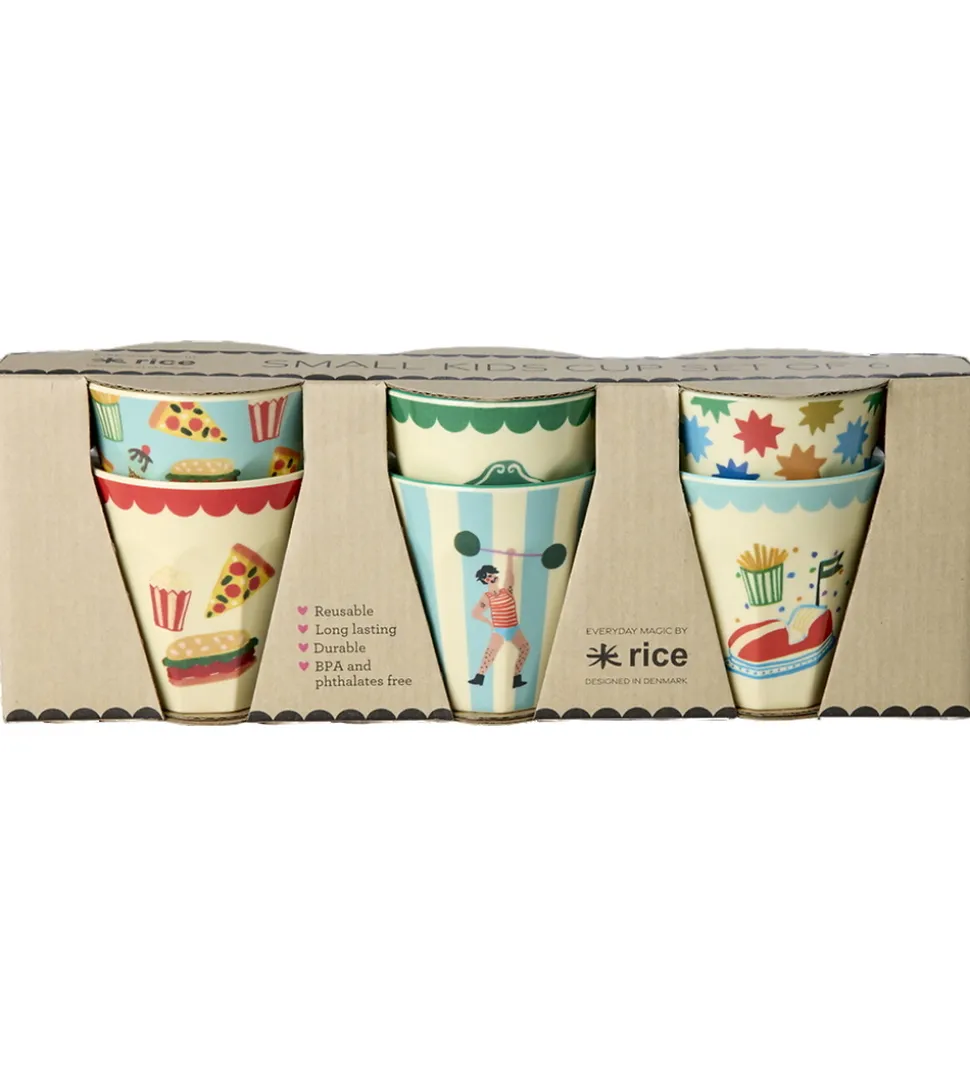 Rice Kopper - Melamin - 6 stk. - 160 ml - Mint Fun Fair