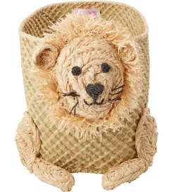 Rice Opbevaringskurv - Raffia/Søgræs - Lille Løve - Natur