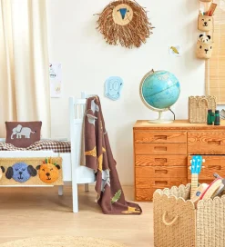 Rice Tæppe - Animals - Brun