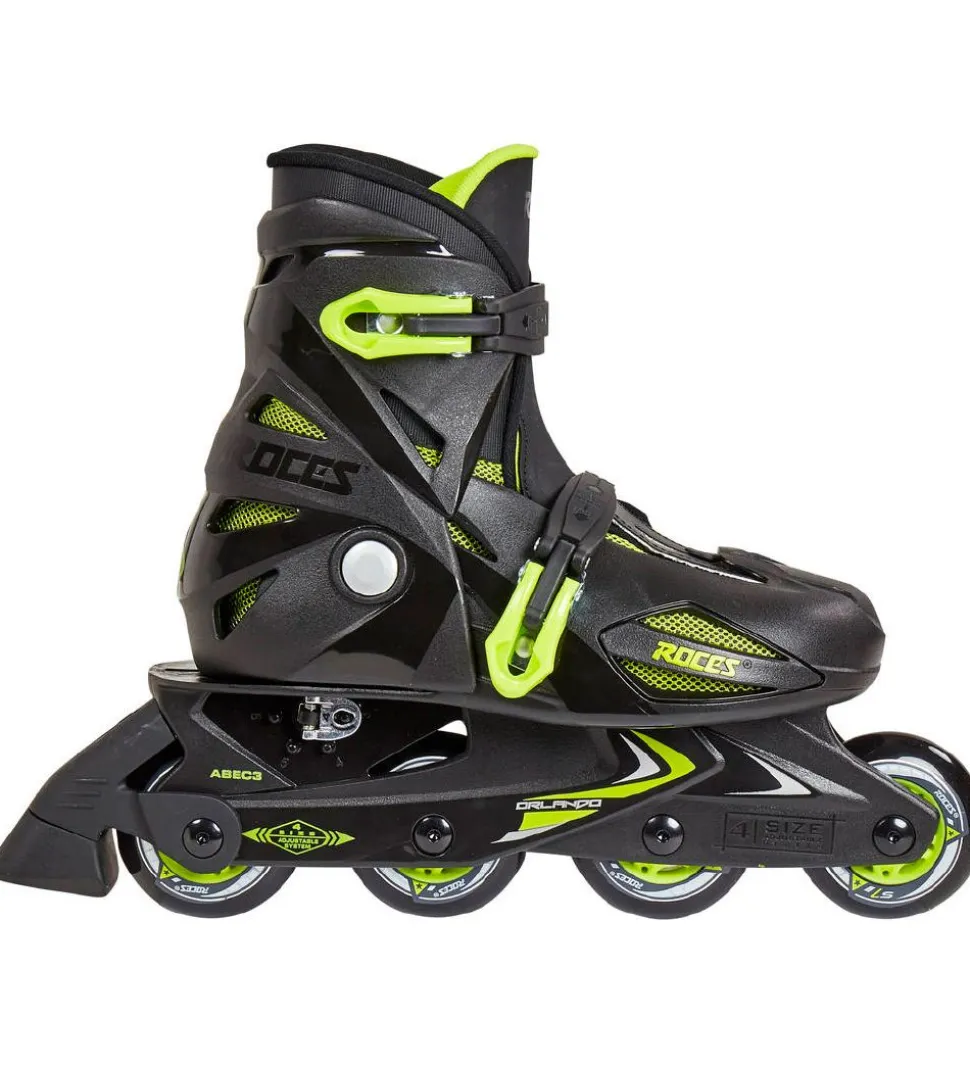 Roces Rulleskøjter - Orlando III - Sort/Lime - Inliner