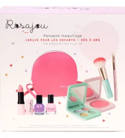 Rosajou Sminkesæt - Blush/Læbestift/Neglelak m.m. - 9 Dele