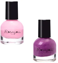 Rosajou Sminkesæt - Blush/Læbestift/Neglelak m.m. - 9 Dele