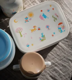 Rätt Start Madkasse - Mumi - Rustfrit Stål/Silikone - Beige