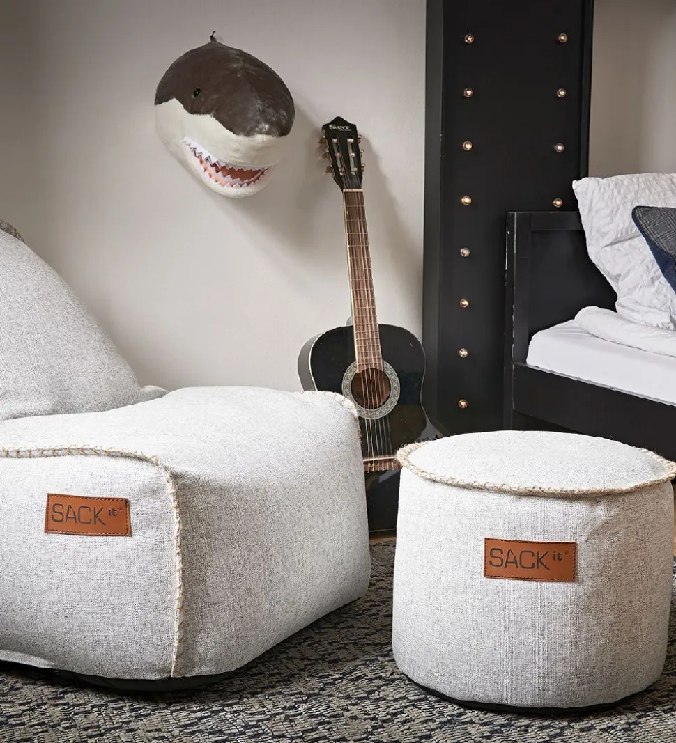 SACKit Puf - Cobana - Junior - 35x35 cm - Hvid