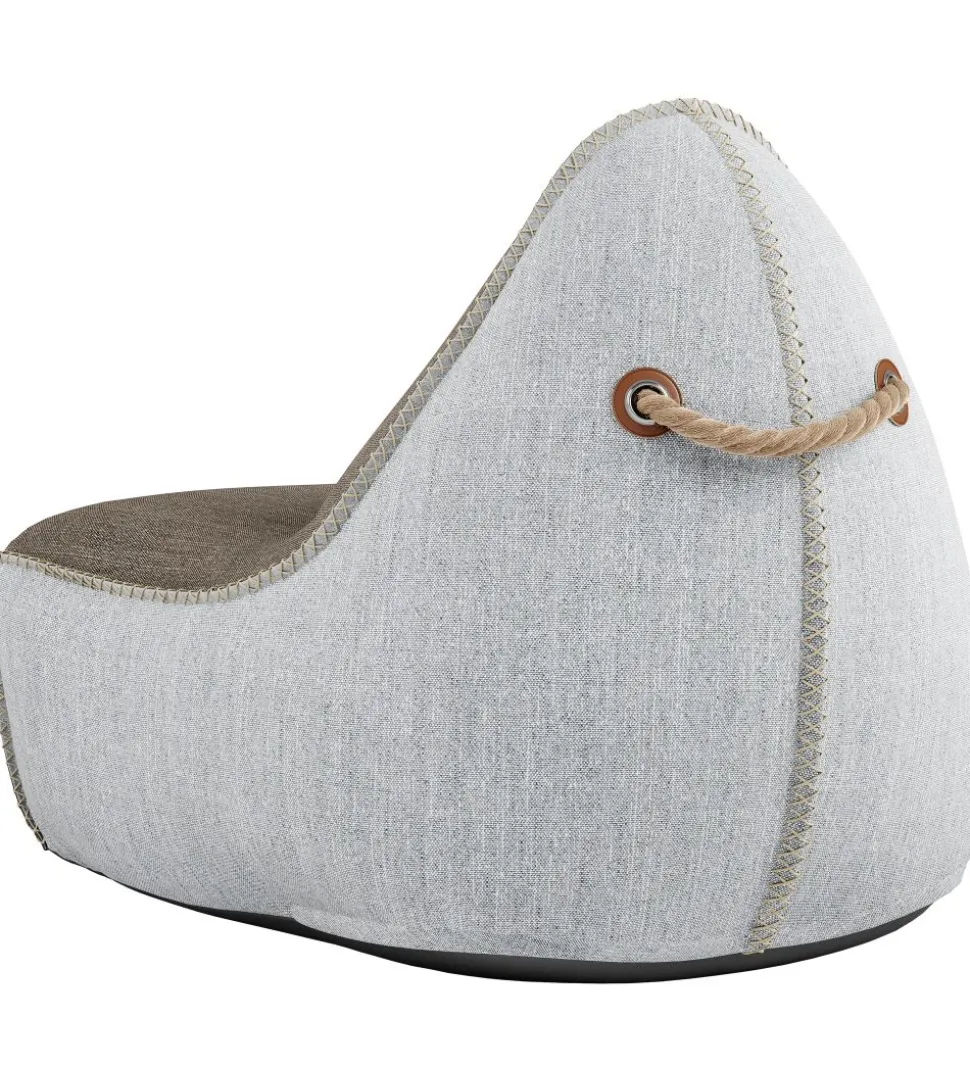 SACKit Sækkestol - Cobana Lounge Chair - 96x80x70 cm - Brun/Hvid