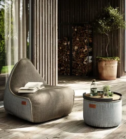 SACKit Sækkestol - Cobana Lounge Chair - 96x80x70 cm - Brun/Hvid