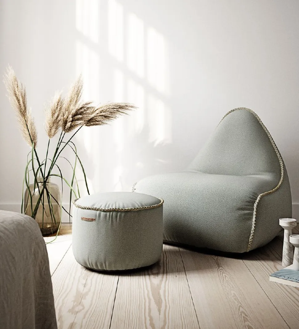 SACKit Sækkestol - Cura Lounge Chair - 96x80x70 cm - Grå