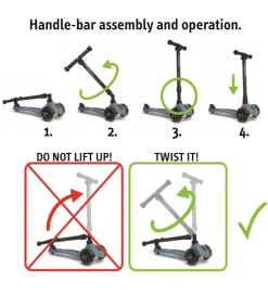 Scoot and Ride Highway Kick 3 - LED - Steel