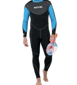 Seac Våddragt - Snese Man 3 mm - Sort/Blå