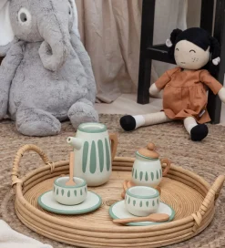 Sebra Lege Te-sæt - Træ - Classic White/Sage