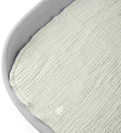 Sebra Pusleunderlag - 2-pak - Musselin - Mist Green