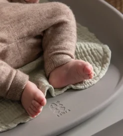 Sebra Pusleunderlag - 2-pak - Musselin - Mist Green