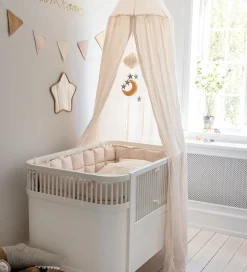 Sebra Sengehimmel - Dobbyvævet - Birchbark Rose