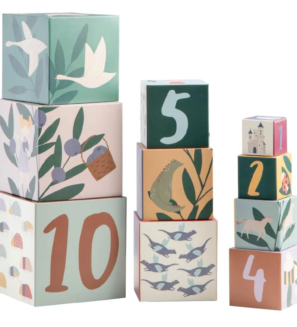 Sebra Stabelkasser - 10 stk. - Pixie/Dragon