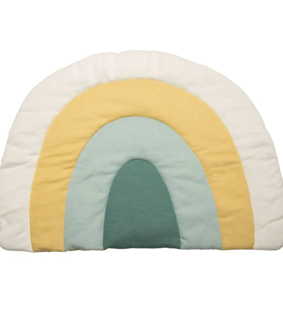 Sebra Strikket Legemadras - Regnbue - 130x85 - Dusty Green