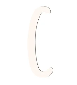 Sebra Træbogstaver - C - Birchbark Beige