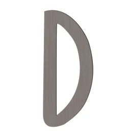 Sebra Træbogstaver - D - Pinecone Brown