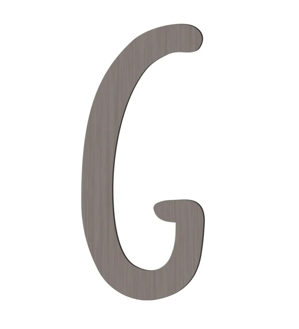 Sebra Træbogstaver - G - Pinecone Brown