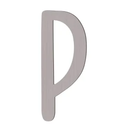 Sebra Træbogstaver - P - Pinecone Brown