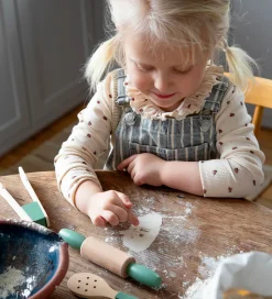 Sebra Trælegetøj - Køkkenredskabssæt - Grøn