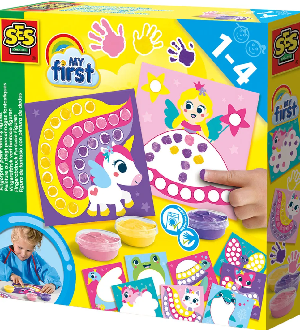 SES Creative Fingermaling - Min Første - Fantasi figurer