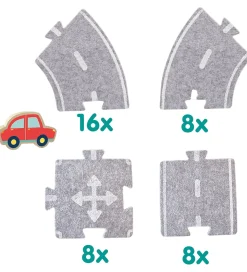 SES Creative Kreasæt - Filt Vejbane m. Bil - 40 dele