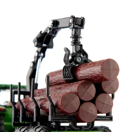 Siku Traktor m. Skovbrugstrailer - John Deere 8430 - 1:50 - Grøn