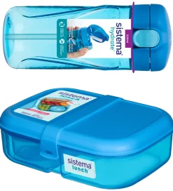 Sistema Madkasse m. Drikkedunk + Køletaske - Blå