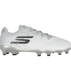 Skechers Fodboldstøvler - Razor 1.5 JR Youth FG - Hvid/Sølv