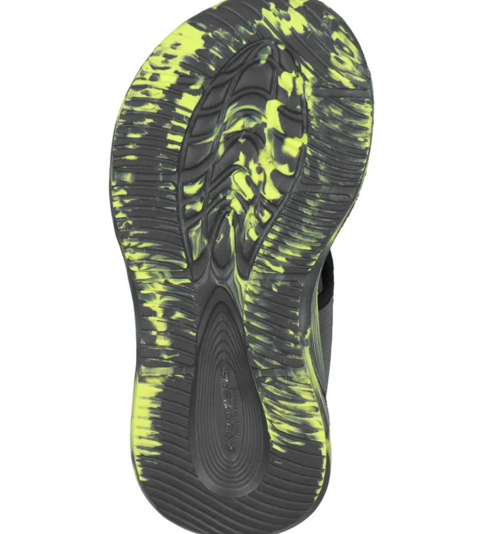 Skechers Sandal m. Lys - Light Sola - Charcaol/Black