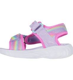 Skechers Sandaler m. Lys - Dreamy Unicorns - Lavender Multi