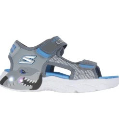 Skechers Sandaler m. Lys - Creature-Splash - Charcoal Blue