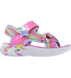 Skechers Sandaler m. Lys - Unicorn Dreams - Pink/Multi
