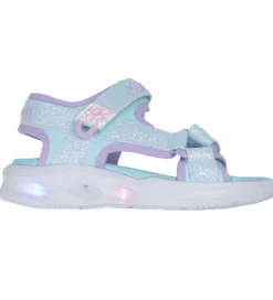 Skechers Sandaler m. Lys - Sola Glow - Light Blue Lavender