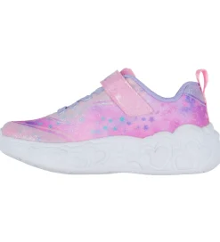 Skechers Sko m. Lys - Eternal Heart Lights - Lys Pink/Multi
