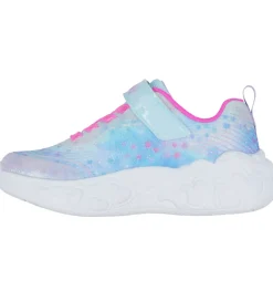 Skechers Sko m. Lys - Eternal Heart Lights - Lyseblå/Multi