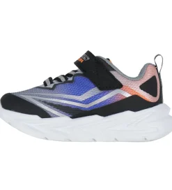 Skechers Sko m. Lys - Glow Ultra - Sort/Sølv