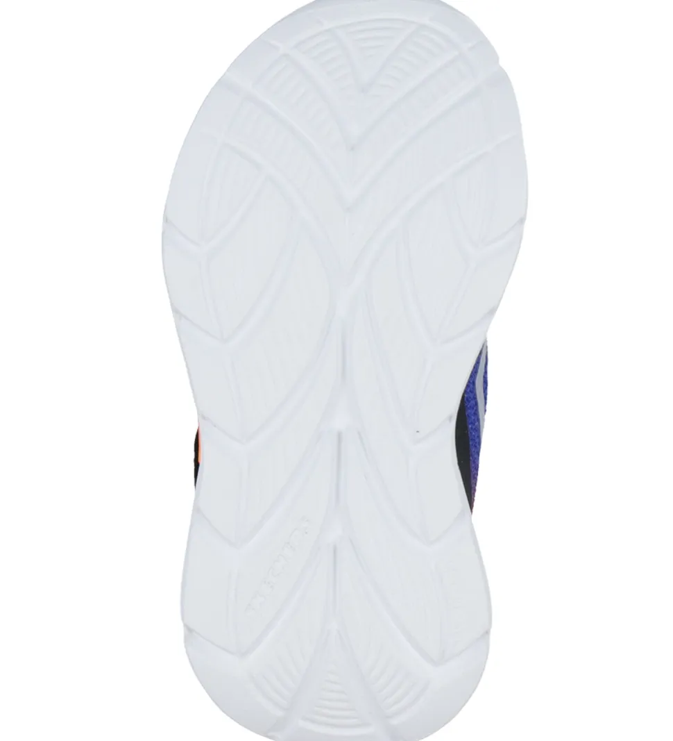 Skechers Sko m. Lys - Glow Ultra - Sort/Sølv